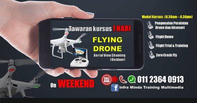 KURSUS FLYING DRONE AERIAL VIEW SHOOTING (OUTDOOR) KURSUS FLYING DRONE AERIAL VIEW SHOOTING (OUTDOOR)
