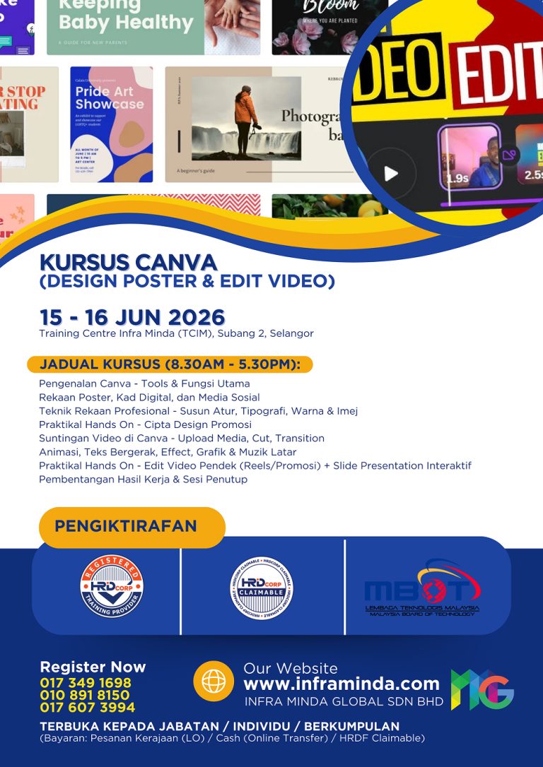 Kursus Canva (Design Poster & Edit Video) TCIM 15-16 JUN 2026