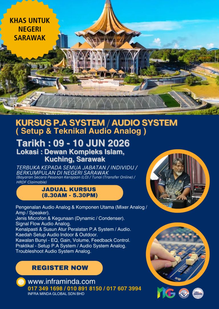 kursus p.a system audio system analog (SARAWAK) 09-10 JUN 2026-2